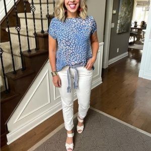 CAbi button back blouse - VINTAGE/rare! - size L